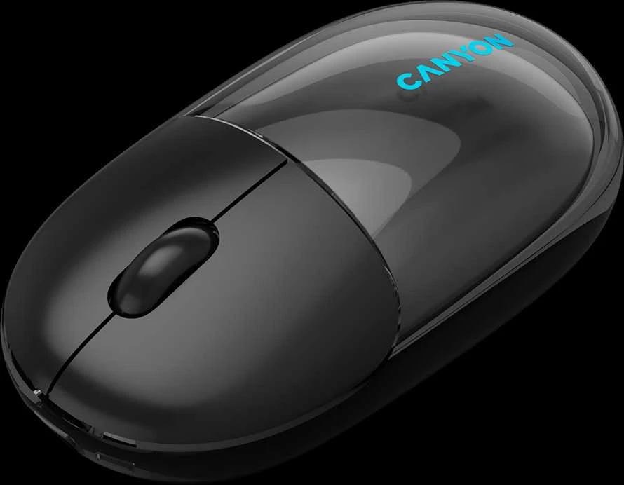 CANYON pelė OnClick 24 BT / belaidė permatoma / juoda