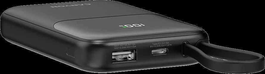 CANYON maitinimo blokas OnPower 101 įmontuotas kabelis 10000 mAh PD22.5W juodas