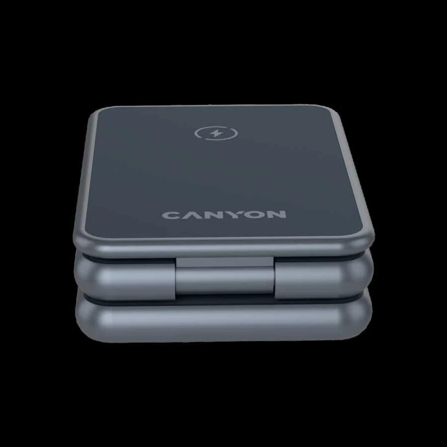 CANYON sulankstomas belaidis įkroviklis OnCharge 309 15W 3in1 metalinis