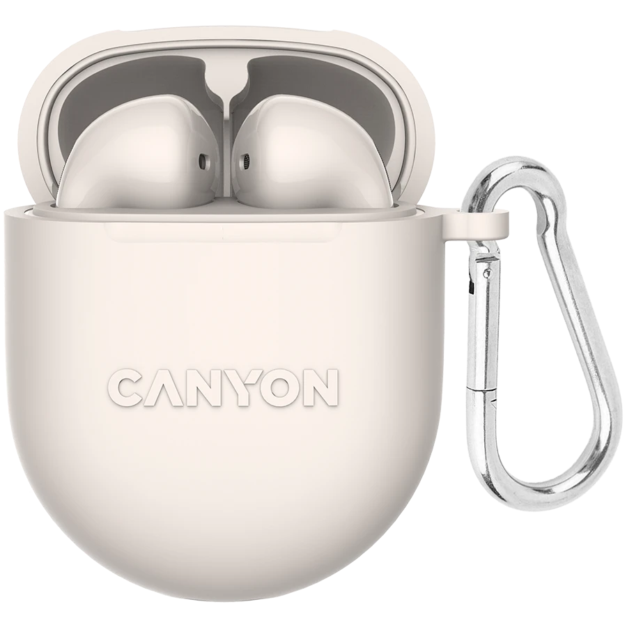 Belaidės žaidimų ausinės Canyon TWS-6, Gelsvos spalvos