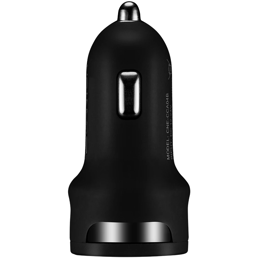 CANYON automobilinis pakrovejas C-04 2.4A/2USB-A Juodas