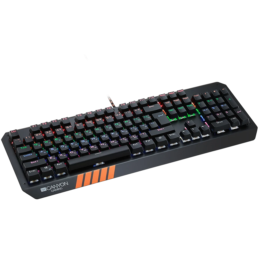 Mechaninė klaviatūra žaidimams Canyon Hazard GK-6, Mėlyna Switch, LED, US išdėstymas