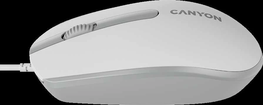 CANYON pelė M-10 su laidu balta pilka