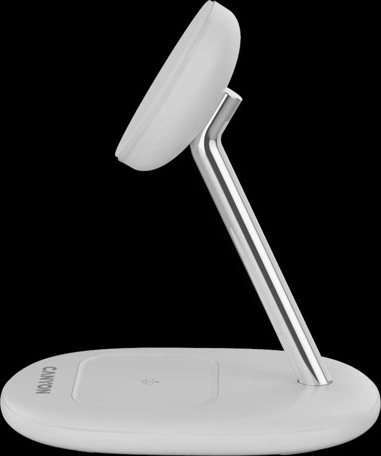 CANYON belaidis įkroviklis WCS-205 15W Qi2 2in1 Baltas