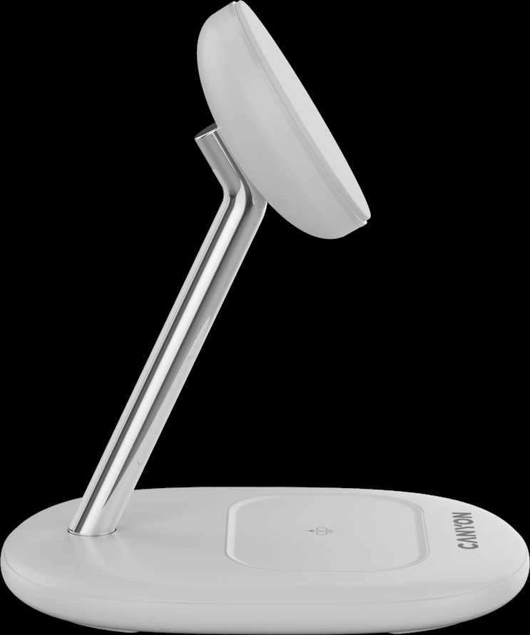 CANYON belaidis įkroviklis WCS-205 15W Qi2 2in1 Baltas