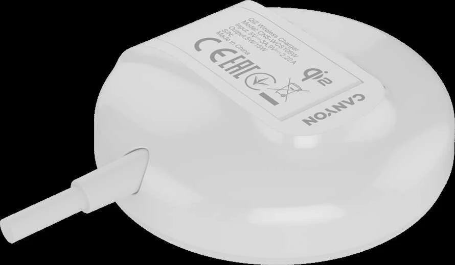 CANYON belaidis įkroviklis WS-105 15W Qi2 Baltas