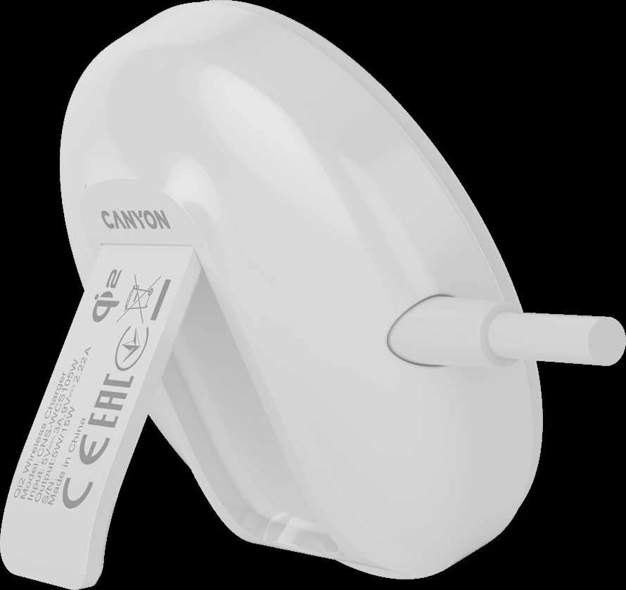CANYON belaidis įkroviklis WS-105 15W Qi2 Baltas