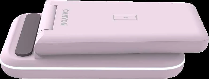CANYON belaidis įkroviklis WS-304 15W 3in1 Iced Rožinė