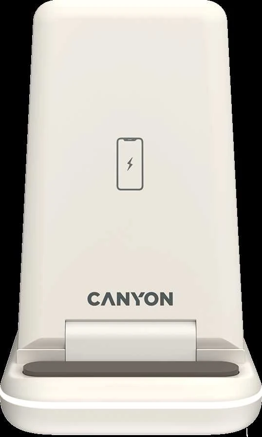 CANYON belaidis įkroviklis WS-304 15W 3in1 Cosmic Latte
