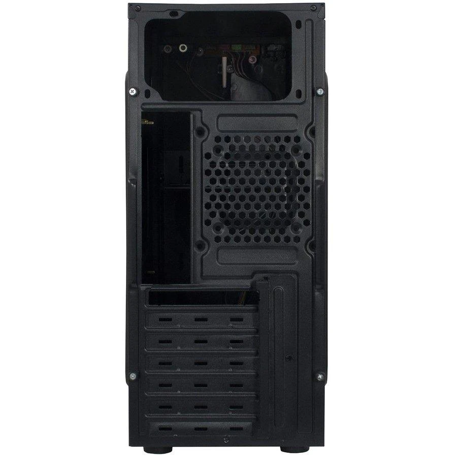 Chassis INTER-TECH B-42 Juodas Midi Tower, ATX, 2xUSB2.0, Mėlyna LED strip, PSU optional