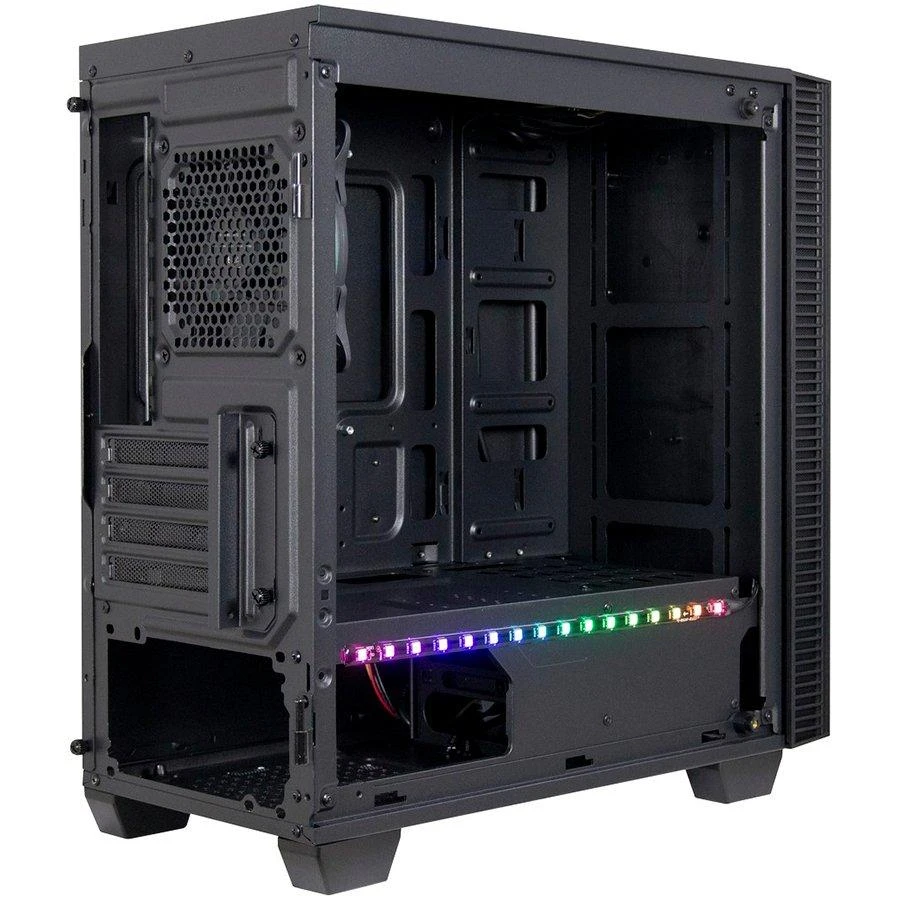 Važiuoklė INTER-TECH X-608 INFINITY MICRO, microATX, RGB, priekinis ir šoninis grūdintas stiklas, be maitinimo šaltinio