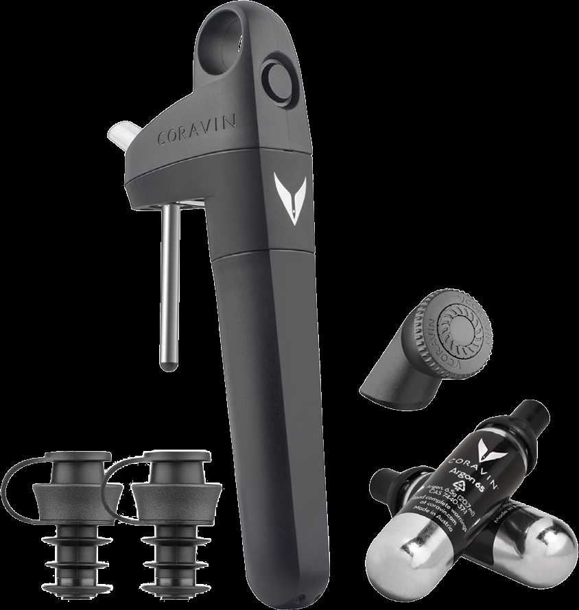 CORAVIN Pivot + Wine Preservation System - Juodas