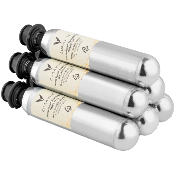 Coravin kapsulės "Pure Sparkling CO2 (20g)", 6 vnt