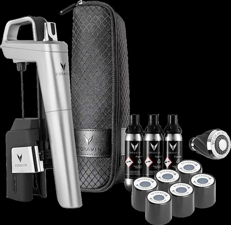 Coravin Timeless Six+ vyno konservavimo sistema – Sidabrinis