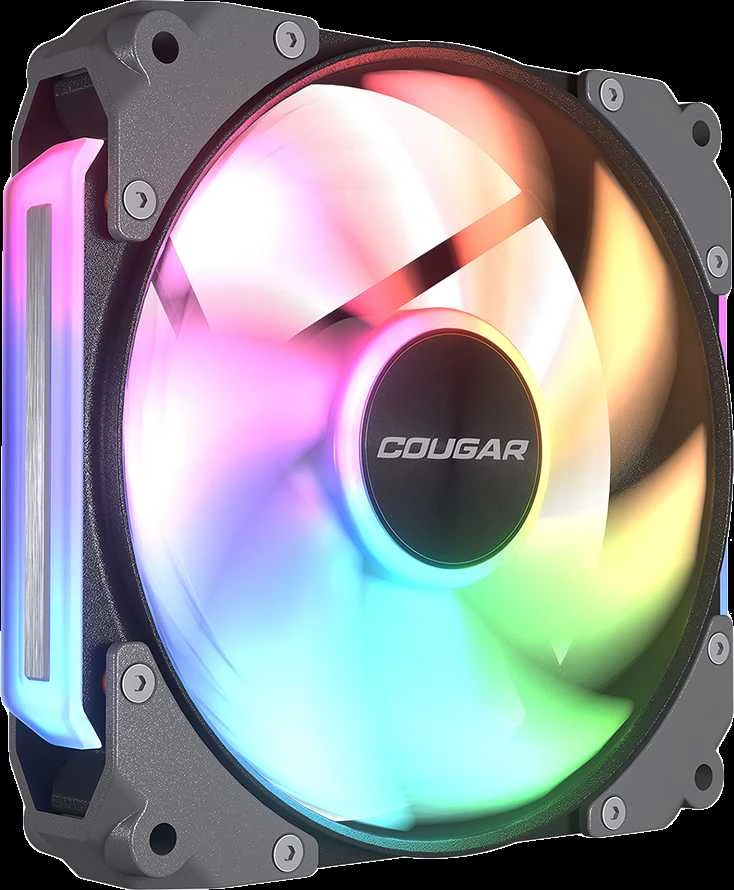 COUGAR APOLAR 120 ARGB ELITE universalus modulinis ventiliatorius (3vnt pakuotėje), Juodas