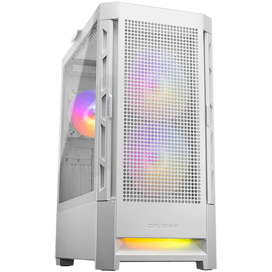COUGAR DUOFACE RGB PC Dėklas, Mid Tower, Baltas