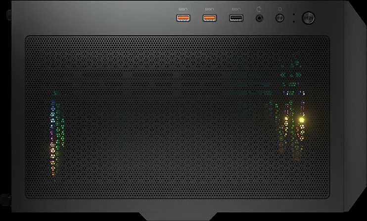 COUGAR DUOFACE RGB kompiuterio korpusas, vidutinio dydžio bokštas, Juodas