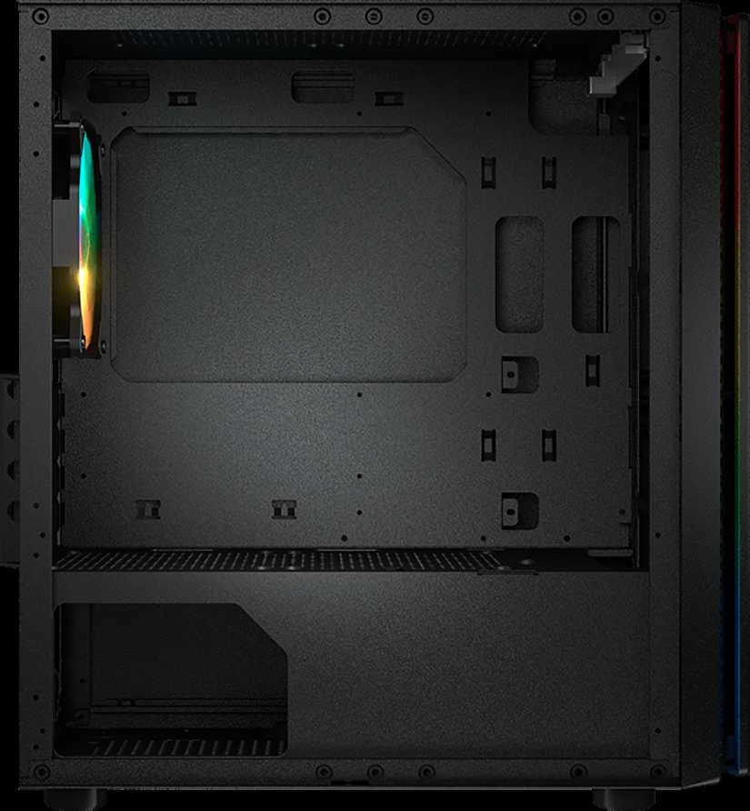 COUGAR Purity RGB kompiuterio korpusas, Mini Tower, Juodas