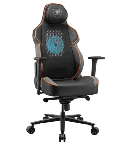 Cougar žaidimų kėdė NxSys Aero, Juoda / oranžinė spalva