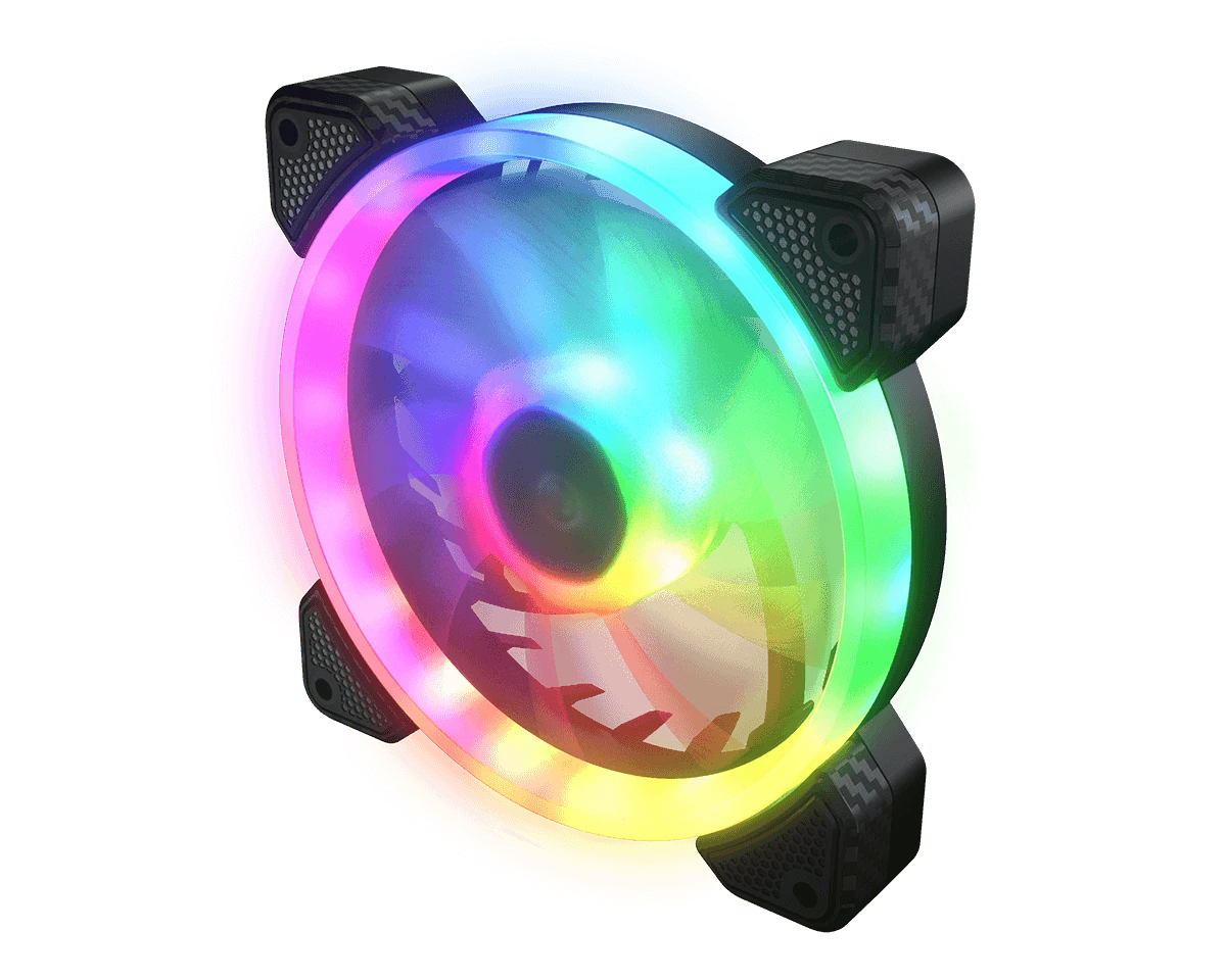 Cougar Vortex VX 120 su RGB apšvietimu kampu