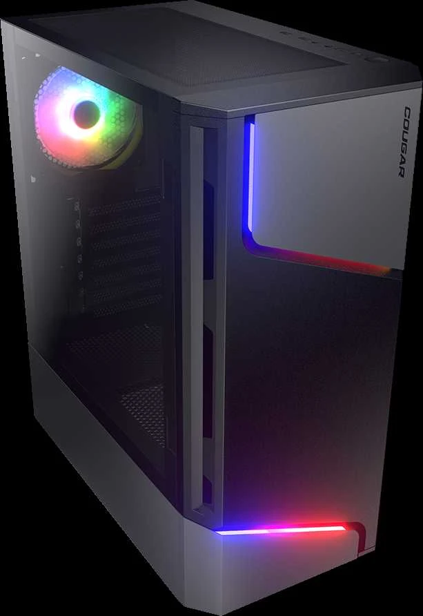 COUGAR MX360 RGB kompiuterio korpusas, vidutinio dydžio bokštas, Juodas