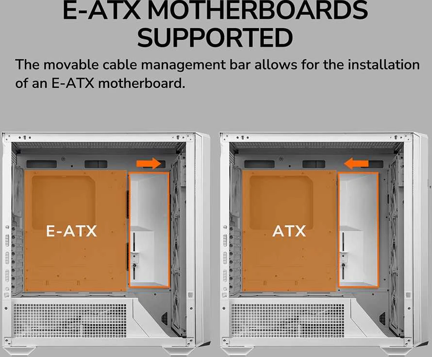COUGAR MX600 kompiuterio korpusas, „Full Tower“, „Baltas“