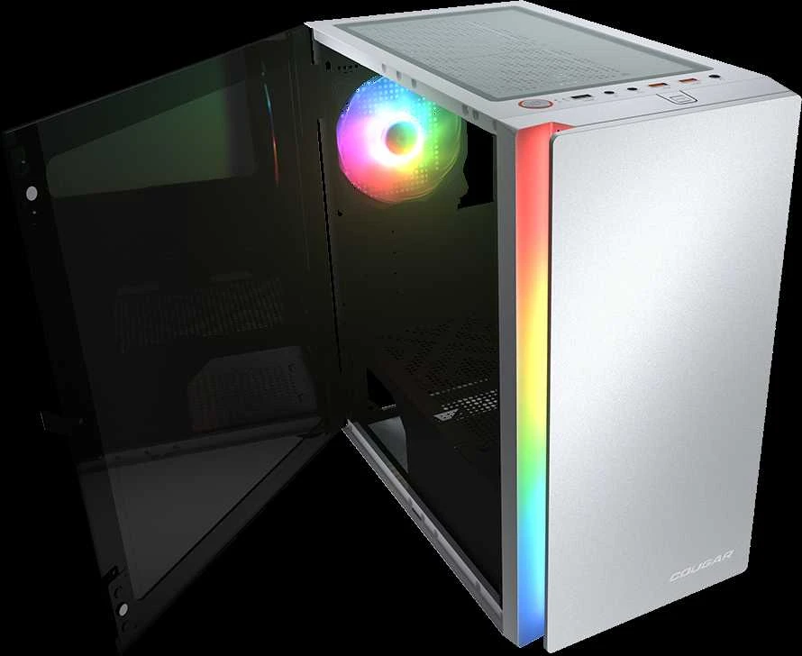 COUGAR PURITY RGB PC Dėklas, Mini bokštas, Baltas