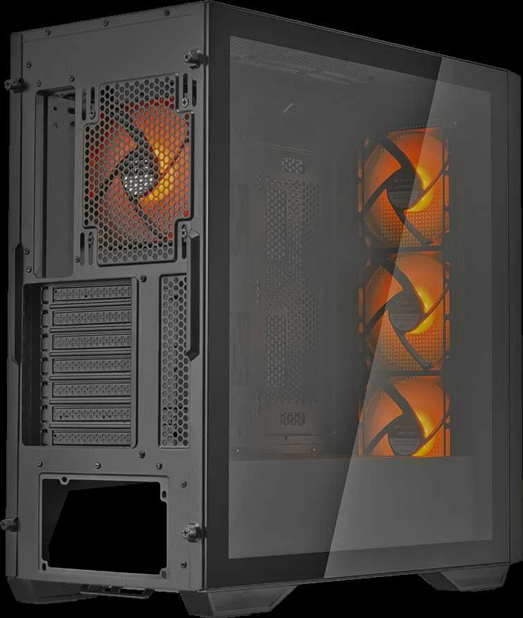 COUGAR UNIFACE RGB PC Dėklas, Mid Tower, Juodas