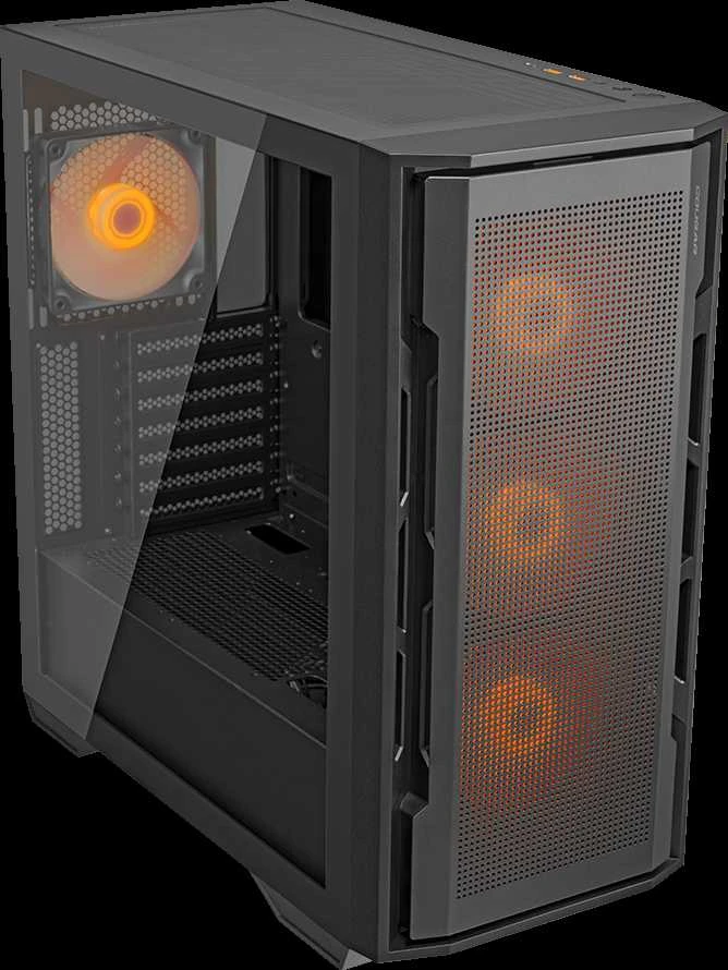 COUGAR UNIFACE RGB PC Dėklas, Mid Tower, Juodas