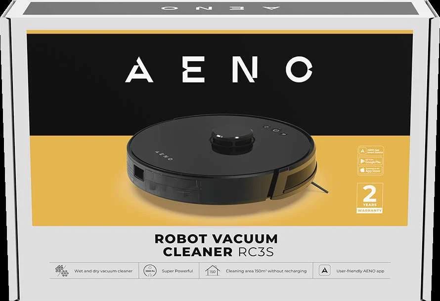Dulkių siurblys - robotas Aeno RC3S, Juodas