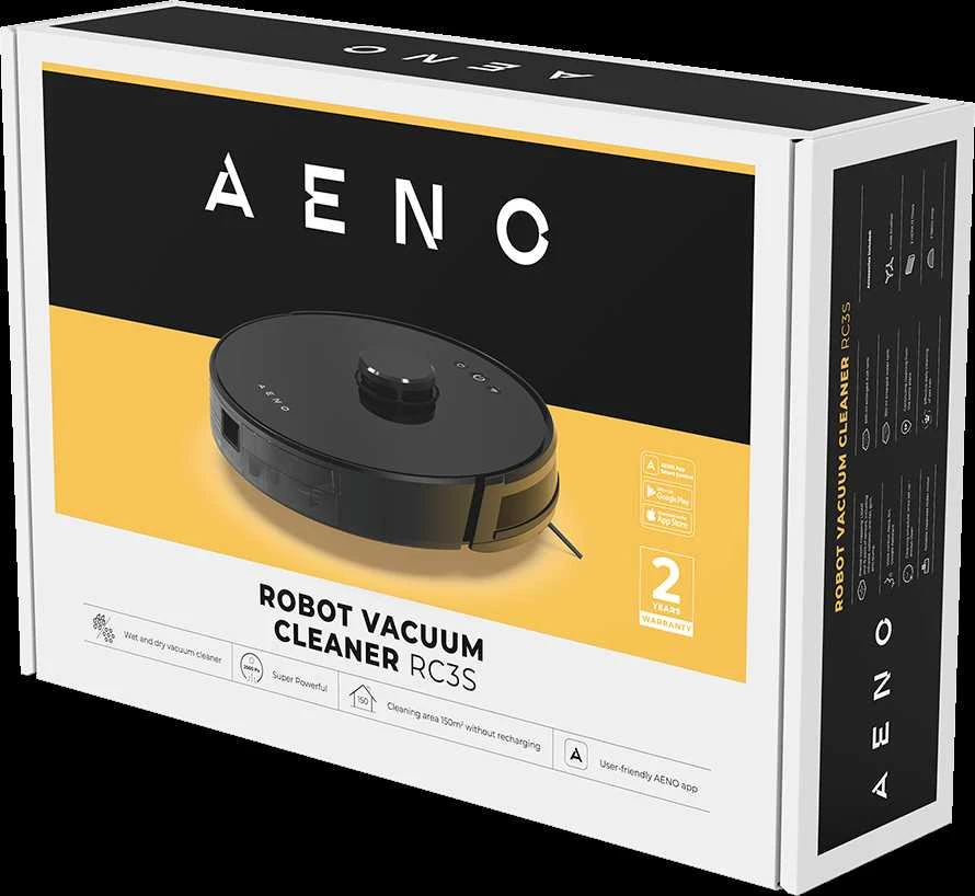 Dulkių siurblys - robotas Aeno RC3S, Juodas