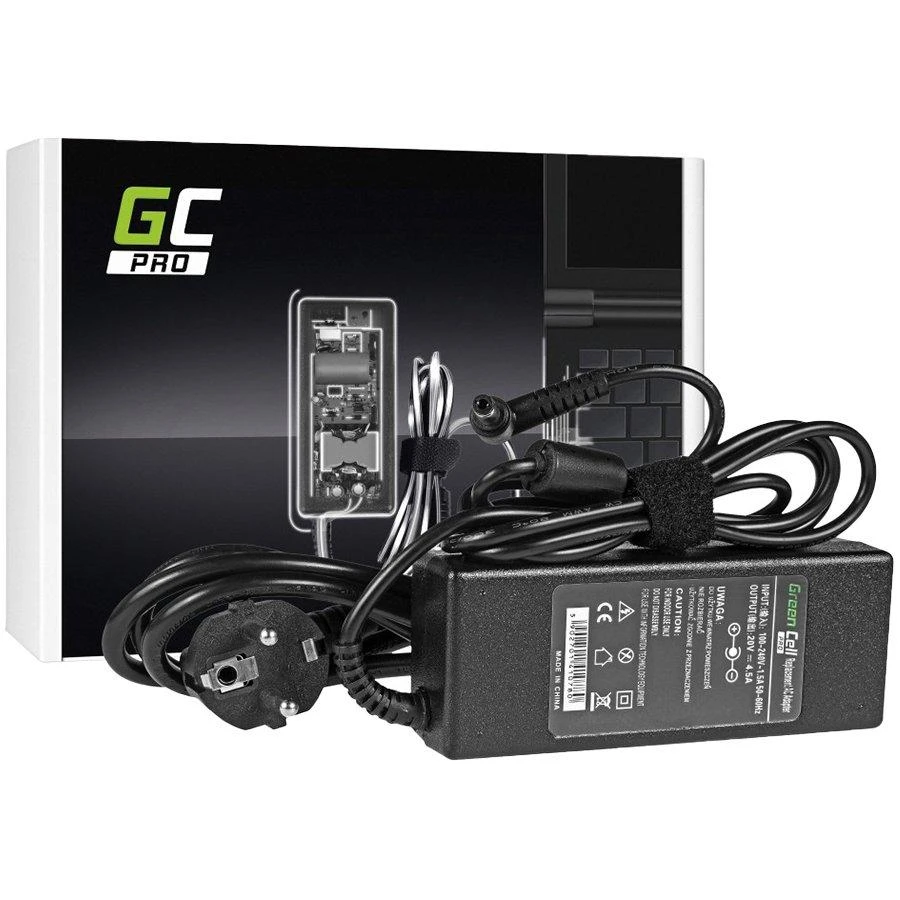 Lenovo GREENCELL AD13P Žalias Cell Pro įkroviklis / kintamosios srovės adapteris Fujitsu-Siemens 90W 20V 4.5A 5.5mm-2.5