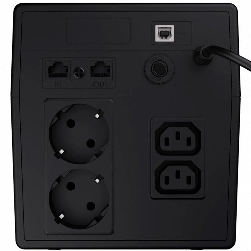Nepertraukiamo maitinimo šaltinis Green Cell Uninterruptible Power Supply UPS 1000VA 600W with LCD Display | EU VERSION | 2x Schuko 2x IEC Sockets
