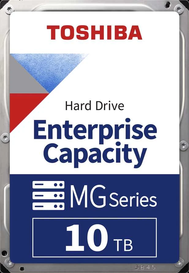 TOSHIBA MG serija – didelės talpos kietasis diskas 10 TB 3,5 colio SATA 7200 aps./min. MG10ADA10TE