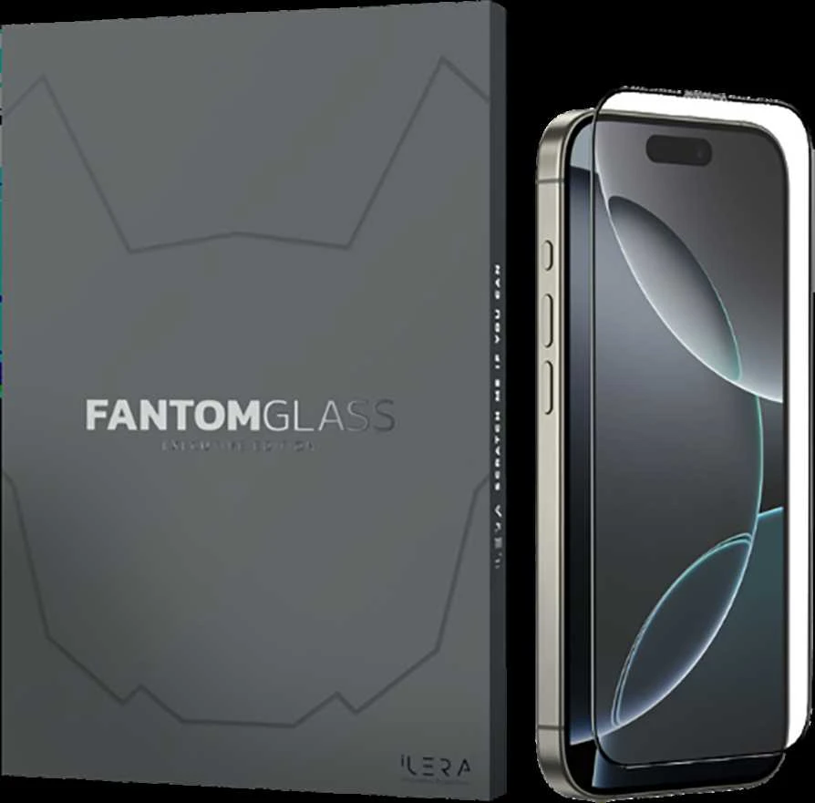 „iLera Fantom Glass“, skirtas „iPhone 16 Pro“.