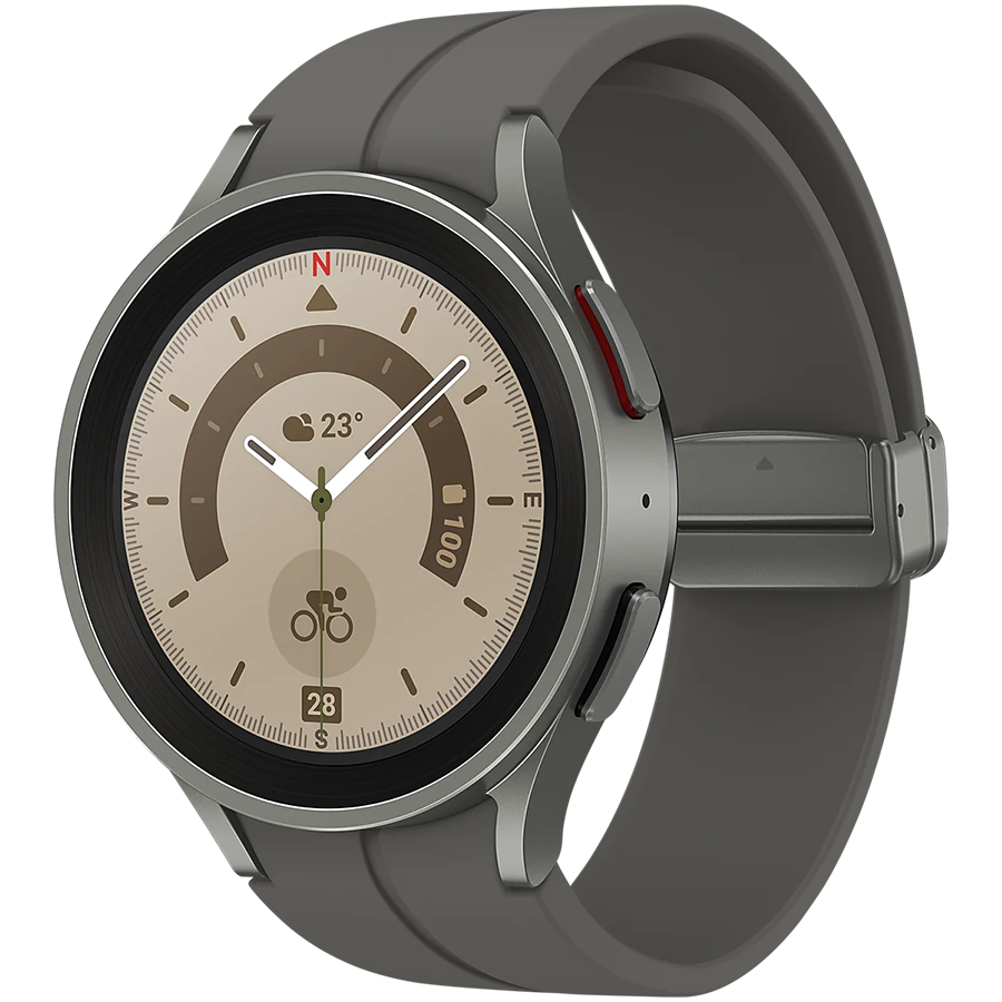 Išmanusis laikrodis Samsung Galaxy Watch 5 Pro LTE (45 mm), Pilko titano spalvos