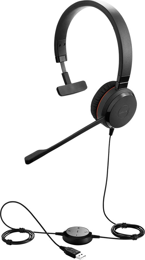 Ausinės JABRA EVOLVE 20 SE MONO MS USB - C/A ADAPTERIS ODA