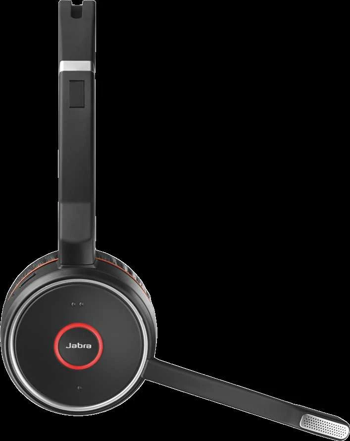 Belaidės ausinės Jabra Evolve 75 SE MS Duo, Juodos
