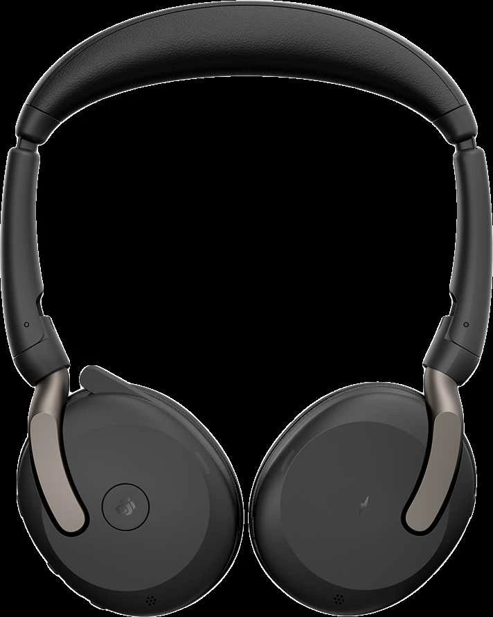 JABRA Evolve2 65 Flex MS Stereo Ausinės on-ear Bluetooth belaidės aktyvus triukšmo slopinimas USB-A juodas Certified skirta Microsoft Te