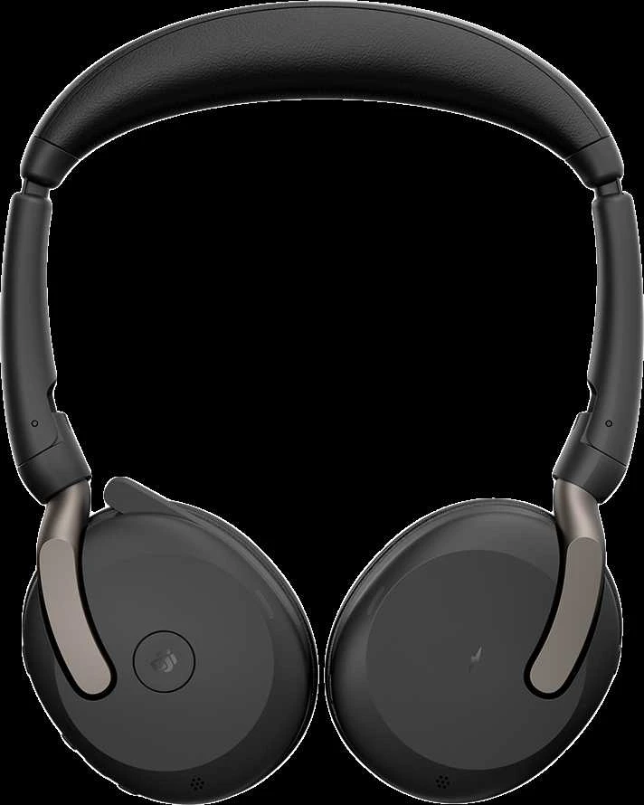 JABRA Evolve2 65 Flex MS Stereo Ausinės on-ear Bluetooth belaidės aktyvus triukšmo slopinimas USB-C juodas Certified skirta Microsoft Te