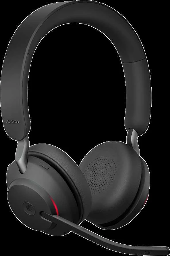 JABRA Evolve2 65 MS Stereo Ausinės on-ear Bluetooth belaidės USB-A noise isolating juodas su charging stand Certified skirta MS Te