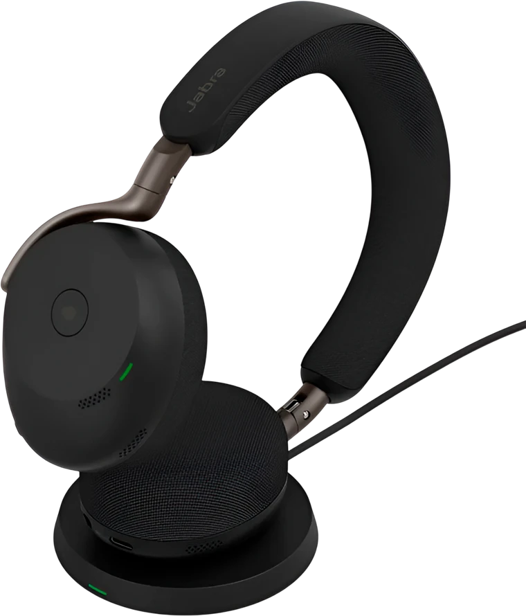 Ausinės JABRA Evolve3 75, MS, Link390c, Juodas, WLC Chrg