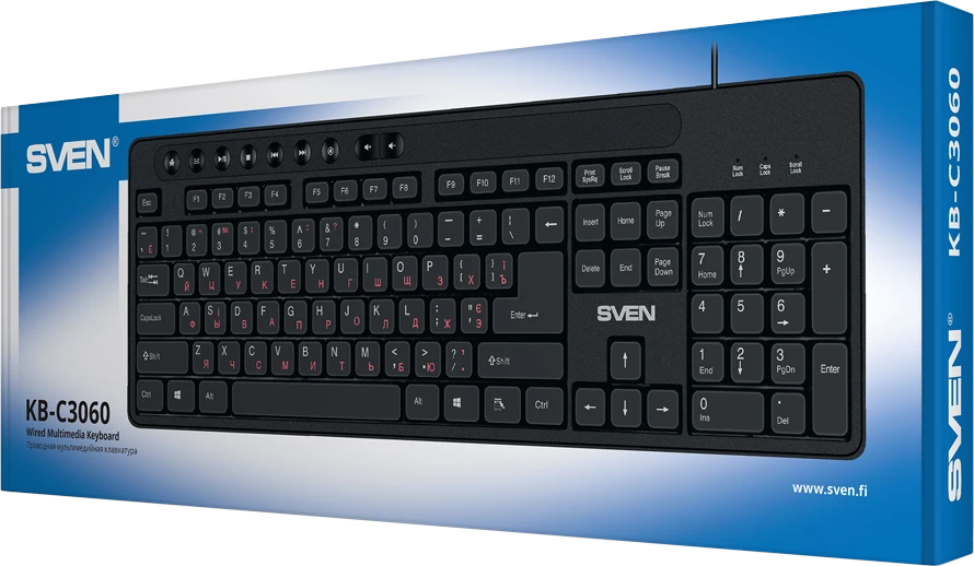 Klaviatūra Sven KB-C3060 (juoda)