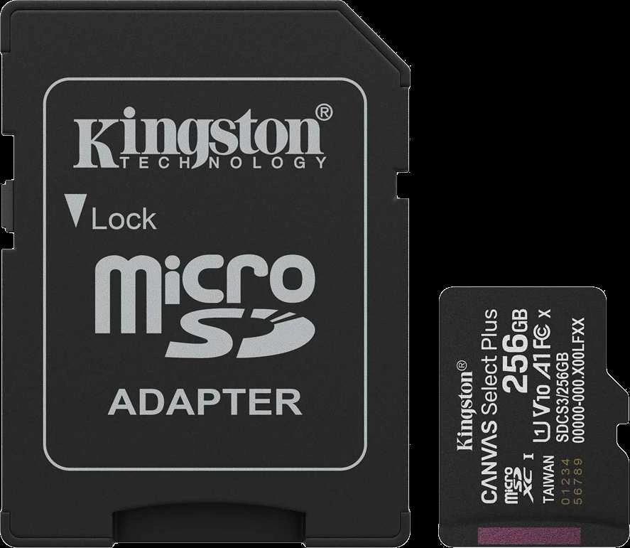 Kingston 256GB Micro SD kortelė su adapteriu