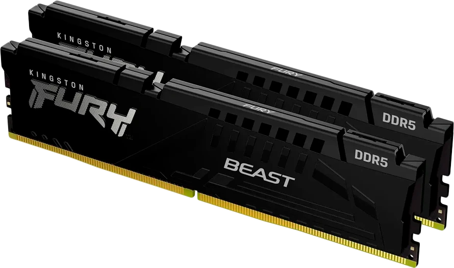 RAM Kingston KF568C34BBEK2-32 32GB 6800MT/s DDR5 CL34 DIMM (Kit of 2) FURY Beast Juodas EXPO | Kingstonas