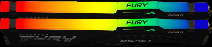 RAM Kingston 64GB 6000MT/s DDR5 CL30 DIMM (2 vnt. rinkinys) FURY Beast RGB EXPO