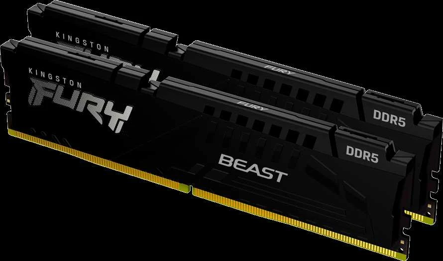 Kingston 64GB 6000MT/s DDR5 CL30 DIMM (2 vnt. rinkinys) FURY Beast Juodas EXPO
