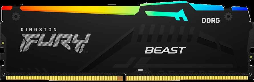 RAM Kingston Technology FURY Beast 64GB 6000MT/s DDR5 CL36 DIMM (2 vnt. rinkinys) RGB