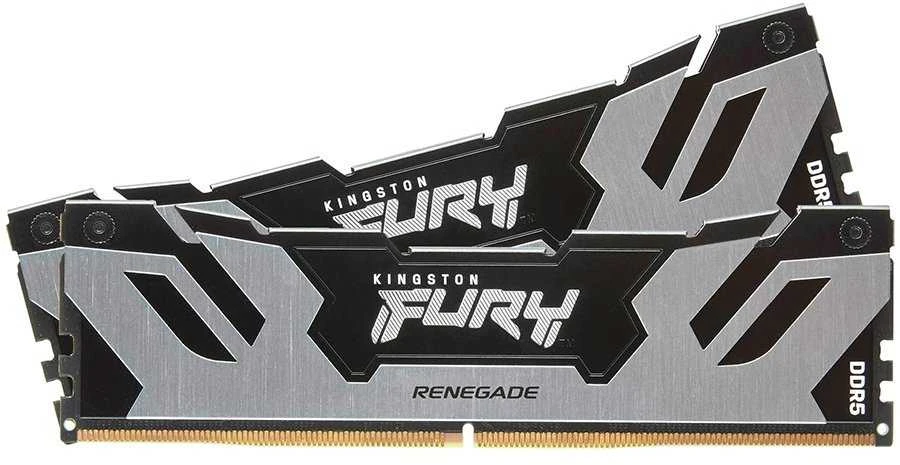 RAM KINGSTON 32GB 6400MT/s DDR5 CL32 DIMM rinkinys iš 2 FURY Renegade Sidabrinis