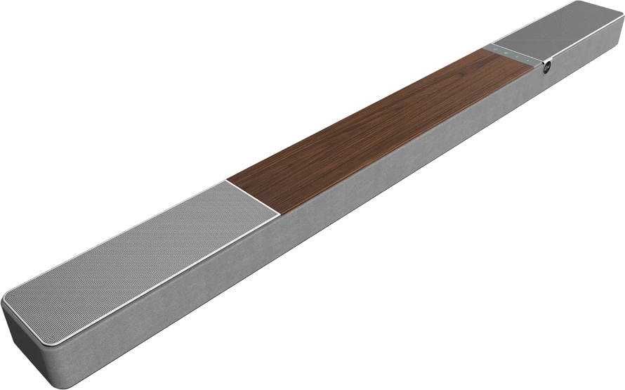 Namų kino sistema „Klipsch Flexus Soundbar Core 300“ 5.1.2 „Dolby Atmos“ garso juosta su „Dirac Live Room“ korekcija, riešuto spalvos